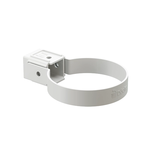 Хомут универсальный для водосточной трубы Standard Белый