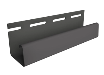 Универсальные аксессуары 30 мм для сайдинга LUX под камень и для фасадных панелей Профиль J26 Графитовый Универсальные аксессуары 30 мм для сайдинга LUX под камень и для фасадных панелей Профиль J26 Графитовый