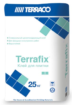 TERRAFIX White Универсальный клей для керамической плитки и керамогранита