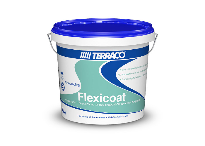 Flexicoat Однокомпонентная готовая к применению акриловая гидроизоляционная мастика