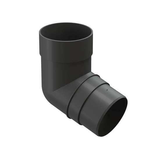 Колено 72˚ для водосточной трубы Premium Графит