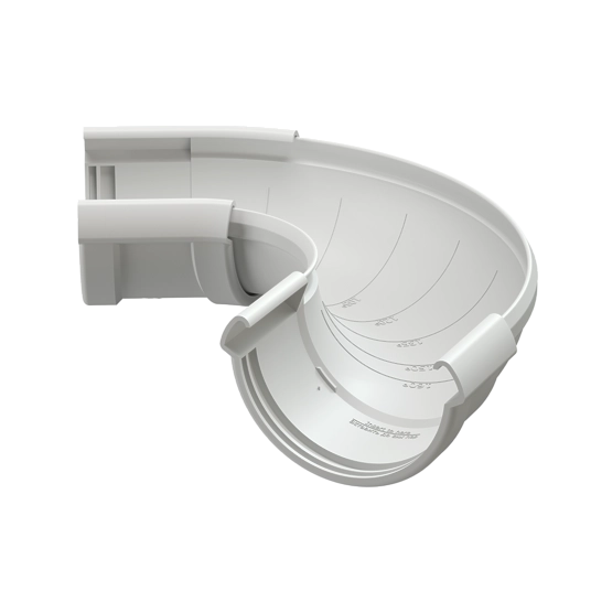 Водосточные системы Угол желоба регулируемый LUX Пломбир