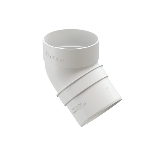 Колено водосточное 45˚ Standard Белый