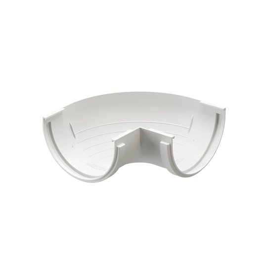 Внешний угол желоба 90° Standard Белый