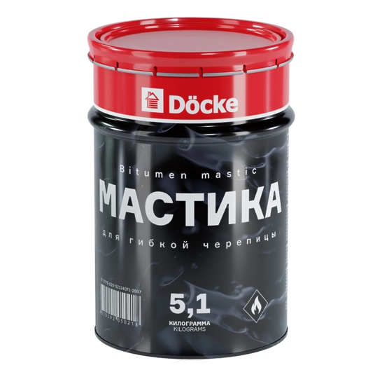 Мастика Docke для гибкой черепицы 5,1 кг