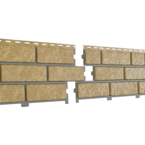 U-plast Фасадные панели Стоун Хаус Кирпич Песочный с декорированным швом