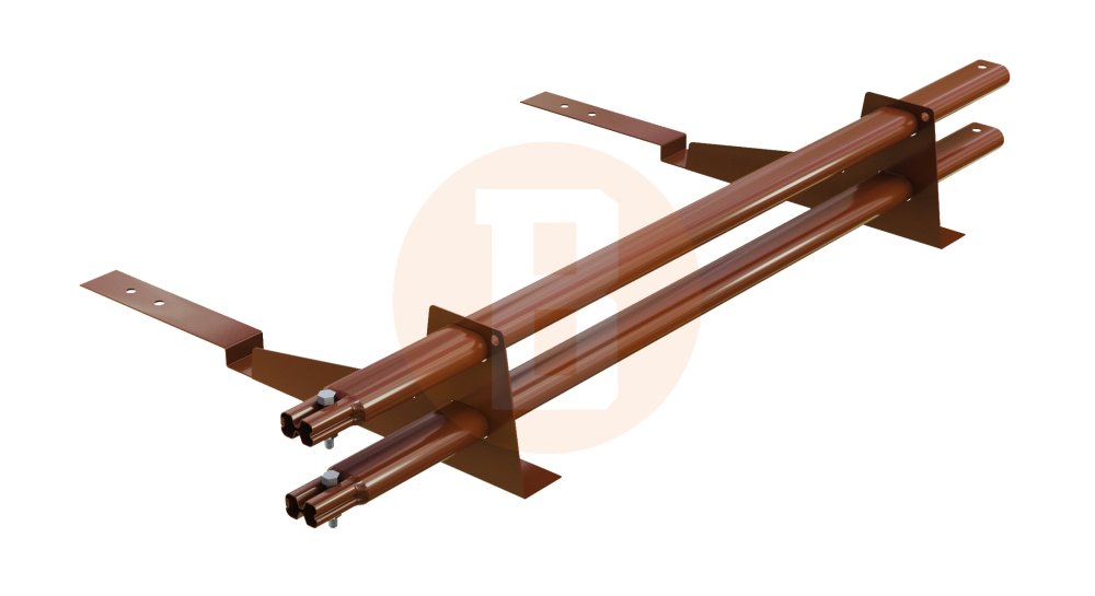 Снегозадержатель трубчатый BORGE для кровли из композитной черепицы