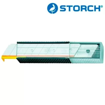 STORCH PREMIUM Сменные лезвия, титаново-нитритное покрытие,10шт в боксе, ширина 18мм (10шт) (356380) STORCH PREMIUM Сменные лезвия, титаново-нитритное покрытие,10шт в боксе, ширина 18мм (10шт) (356380)