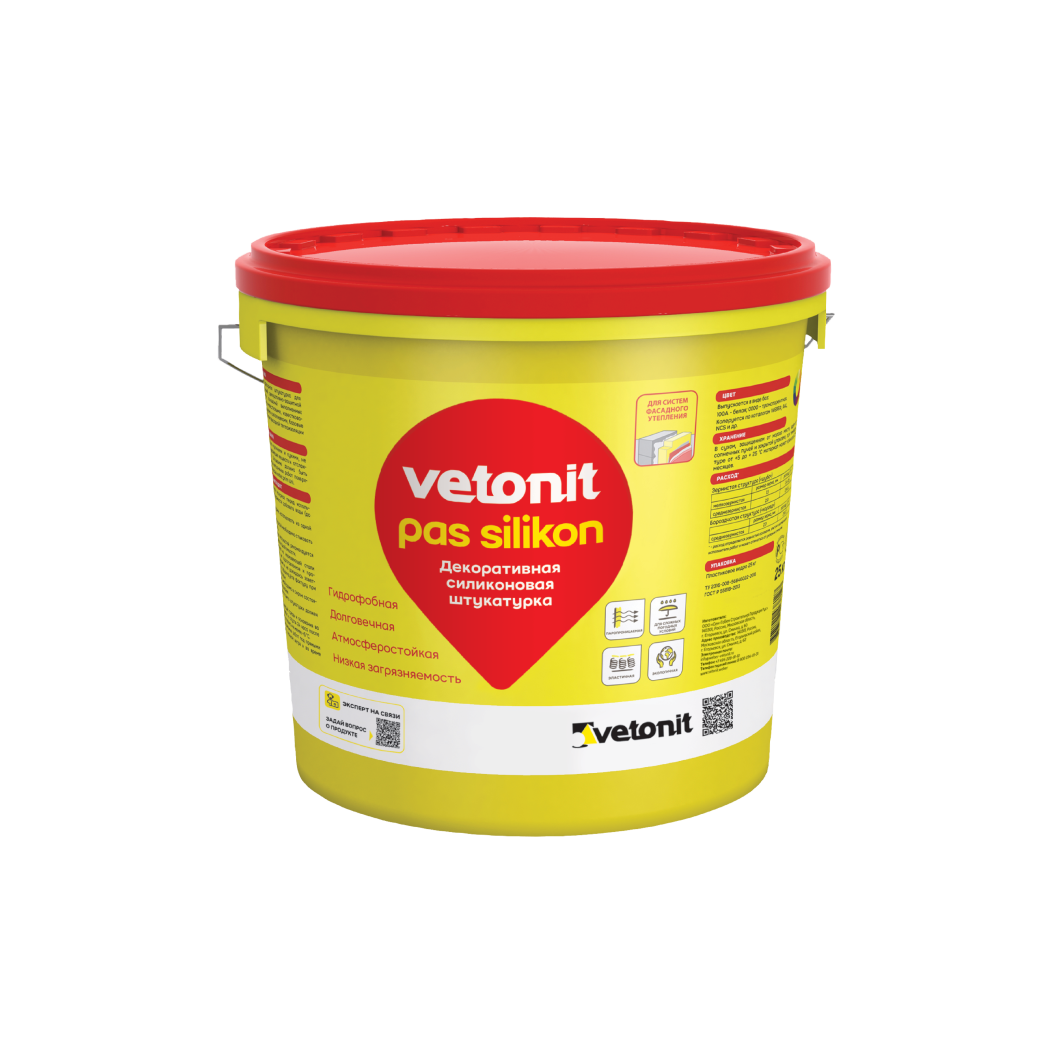Vetonit pas silikon Силиконовая декоративная фасадная штукатурка