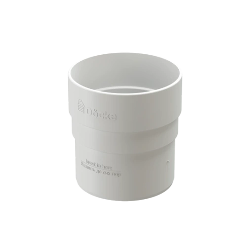 Муфта соединительная для водостока Standard Белый