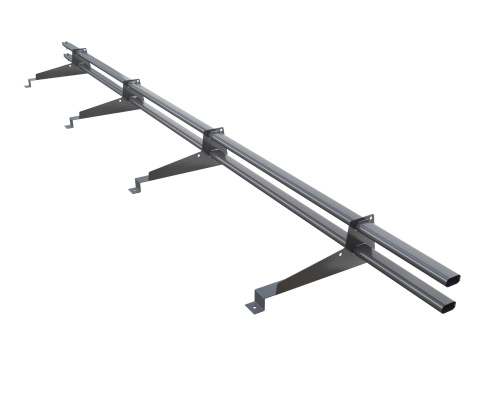 Снегозадержатель трубчатый Русский Рубеж для МЧ с высокой ступенькой и шагом обрешетки 350 мм