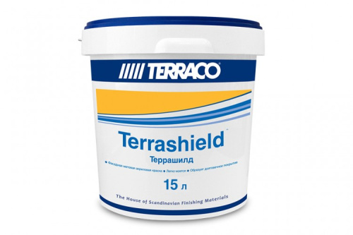 Terrashield матовая эластичная краска для фасадных работ Terrashield матовая эластичная краска для фасадных работ
