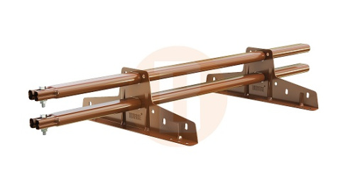 Снегозадержатель трубчатый BORGE для кровли из металлочерепицы, профнастила, материалов на основе битума