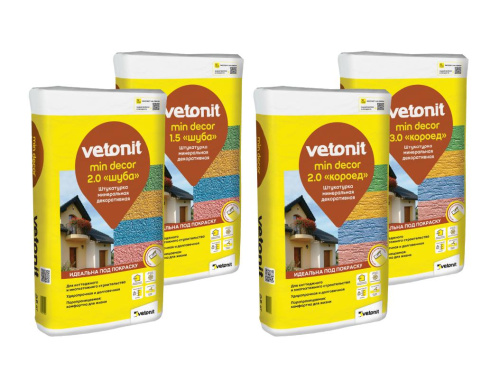 Vetonit min decor Декоративная минеральная цементно-известковая штукатурка