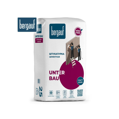 UNTER BAU Цементная штукатурка для фасада и цоколя