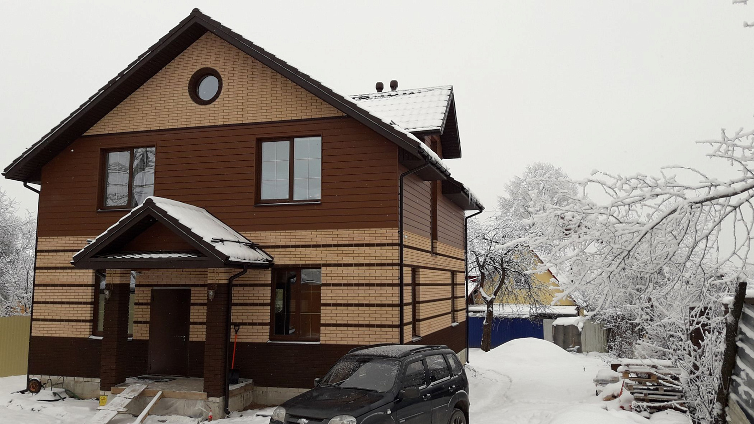 Сайдинг под дерево Cedral Wood C30 Теплая земля