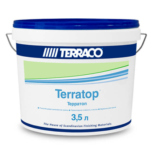 Terratop Шелковая моющаяся краска для внутренних работ