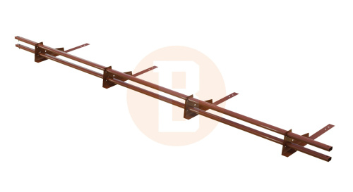 Снегозадержатель трубчатый BORGE для гибкой черепицы