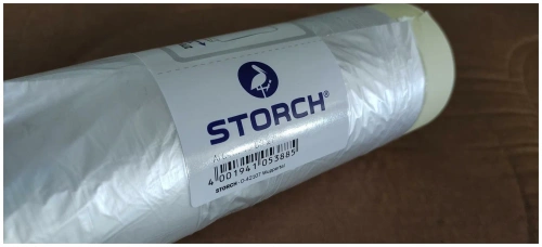 STORCH Укрывная плёнка с белой клейкой лентой, для маскировки в помещении 210см х 20м STORCH Укрывная плёнка с белой клейкой лентой, для маскировки в помещении 210см х 20м