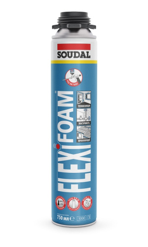 Soudal Flexifoam пистолетная пена 12*750 мл