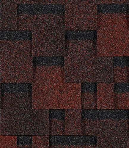 Гибкая черепица Docke PIE EURASIA Лабиринт Красный