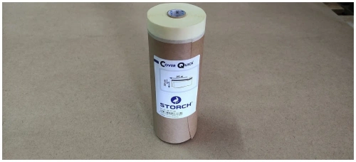 STORCH Укрывная бумага с клейкой белой лентой, для маскировки в помещении 30см х 25м STORCH Укрывная бумага с клейкой белой лентой, для маскировки в помещении 30см х 25м