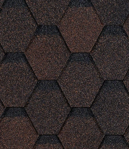 Гибкая черепица Docke PIE EURASIA Шестигранник