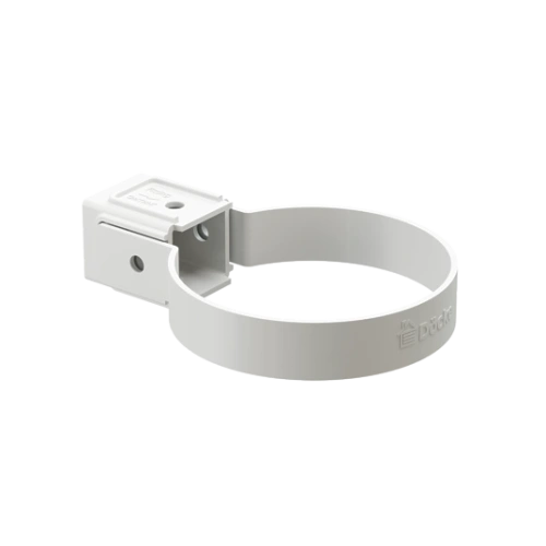 Хомут универсальный для водосточной трубы Standard Белый