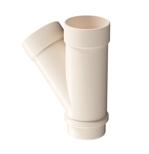 Водосточные системы Тройник 45˚ для водосточной трубы LUX Латте