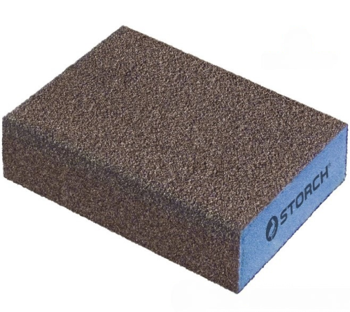 STORCH Губка шлифовальная, 3 контура для углов, краёв и кривых, К1 мелкий, 98x69x26мм STORCH Губка шлифовальная, 3 контура для углов, краёв и кривых, К1 мелкий, 98x69x26мм